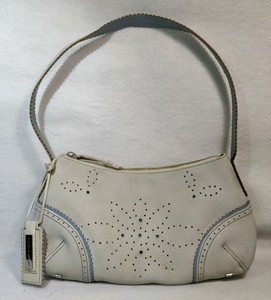 melani perforated handbag purse antonio soft leather flower