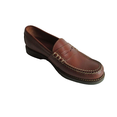 Ralph Lauren Camel Brown Leather Classic Penny Loafer POLO 