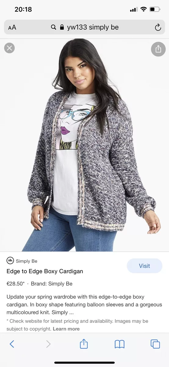 Simply be boyfriend cardigan cheap