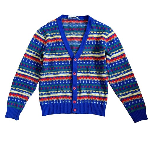Vintage Coogi Sweater Australia Mans M - L Multi Color 100
