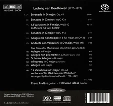 FRANZ HALÁSZ / DÉBORA HALÁSZ BEETHOVEN: WORKS FOR GUITAR & PIANO NEW SUPER AUDIO