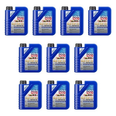 Liqui Moly 10L Engine Motor Oil - Leichtlauf High Tech 5W-40 (10x1L)