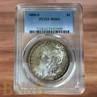 1880 S Morgan Silver Dollar PCGS MS63 Toned