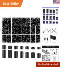 Round Nylon Spacers Assortment Kit - 1000 Pcs for Stabilizing Electrical Sockets