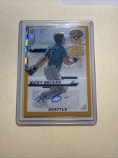 2025 Panini Prospect Edition Nicky Becker Gold FOTL Pandora Prizm Auto /3!