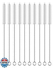 Straw Cleaner Brush Extend 12 inch, Extra Wide 12mm diam Pipe Cle