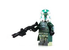 Custom Commander Gree SW Minifig Printed on Genuine Lego Parts -by BKB