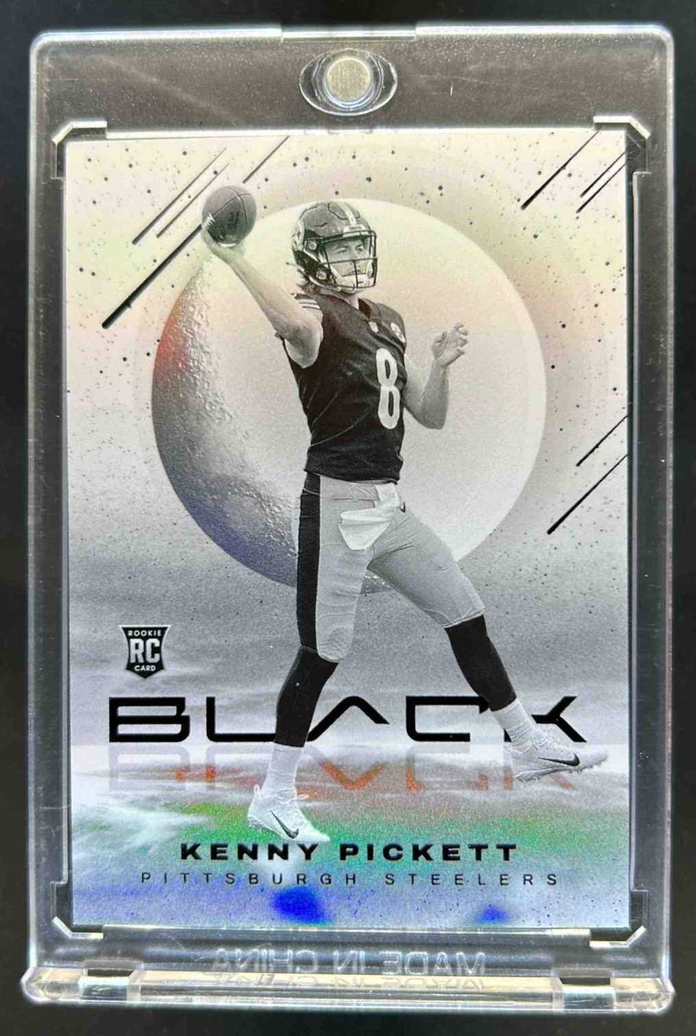 2022 Panini Black Kenny Pickett White Night RC SP Rookie #WN-23 Steelers