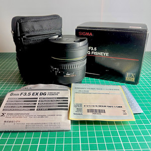 Sigma EX 8mm f/3.5 DG Circular Fisheye Lens Manual Focus Canon EF Mount