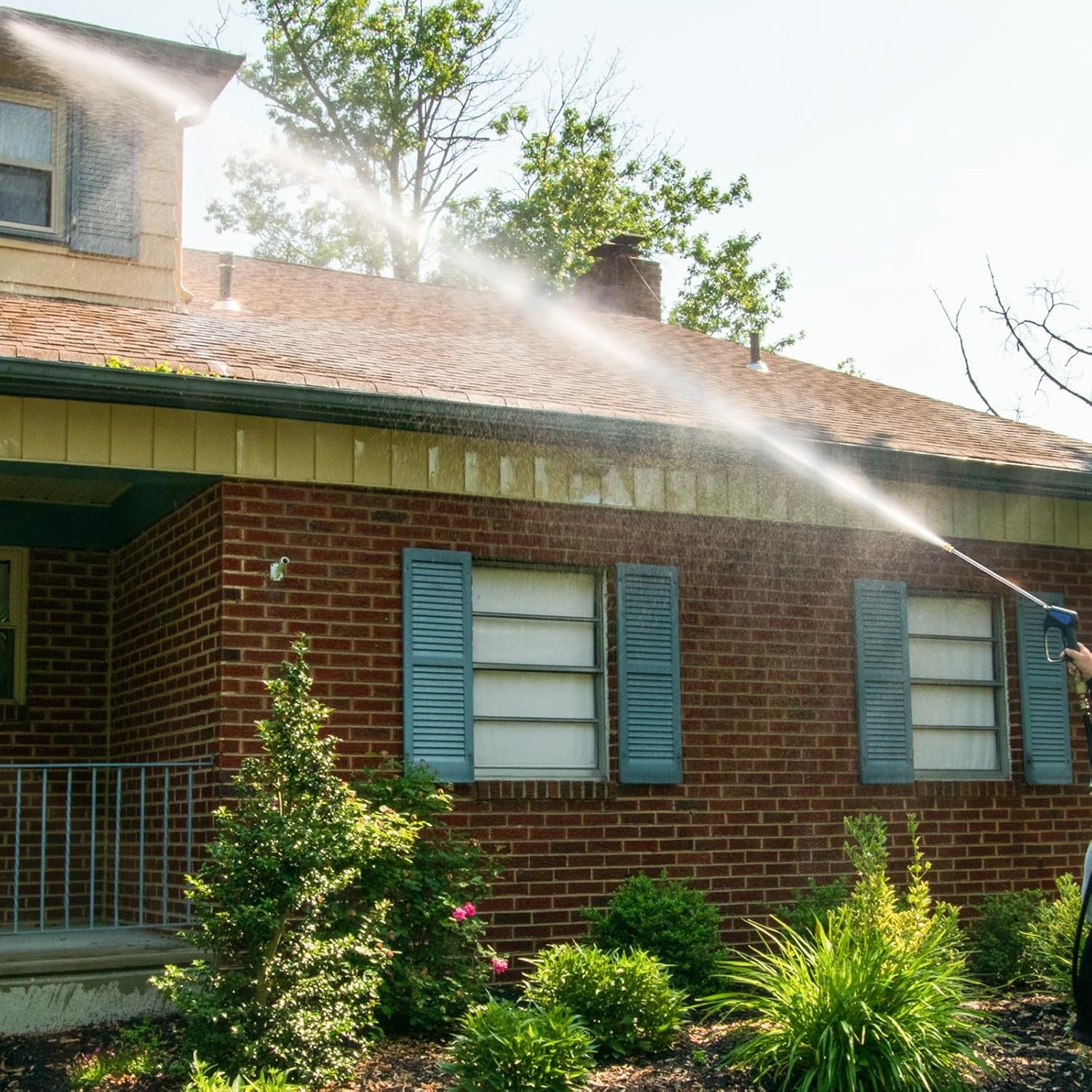 Pressure Washer Extension Wand, 2 Pack 17 Inch Stainless Steel silver, yellow 