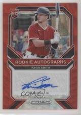 2021 Panini Prizm Rookie Auto Red Wave Prizm 20/75 Pavin Smith #RA-PS Auto 07d9