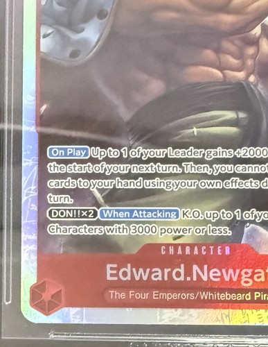 BGS 10 One Piece OP02-004 SR Edward.Newgate - Inglés - PRB01 - Calificado - Imagen 2 de 12