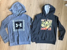 Under Armour Youth Medium YMD Lot Of 2 Pullover Hoodie Sweatshirt