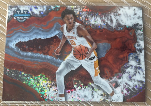 2025-26 Bowman Chrome Crystalized NIL #CNL-5 Nate Ament SSP