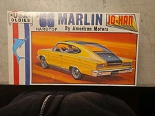 66 Marlin Hardtop 1966 Model Kit JO-HAN USA Oldies 1/25 Scale MIB NEW Sealed