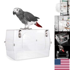 Multi-Use Bird Bath Playground - 13x11x8 For Parakeets Conures, Easy Install