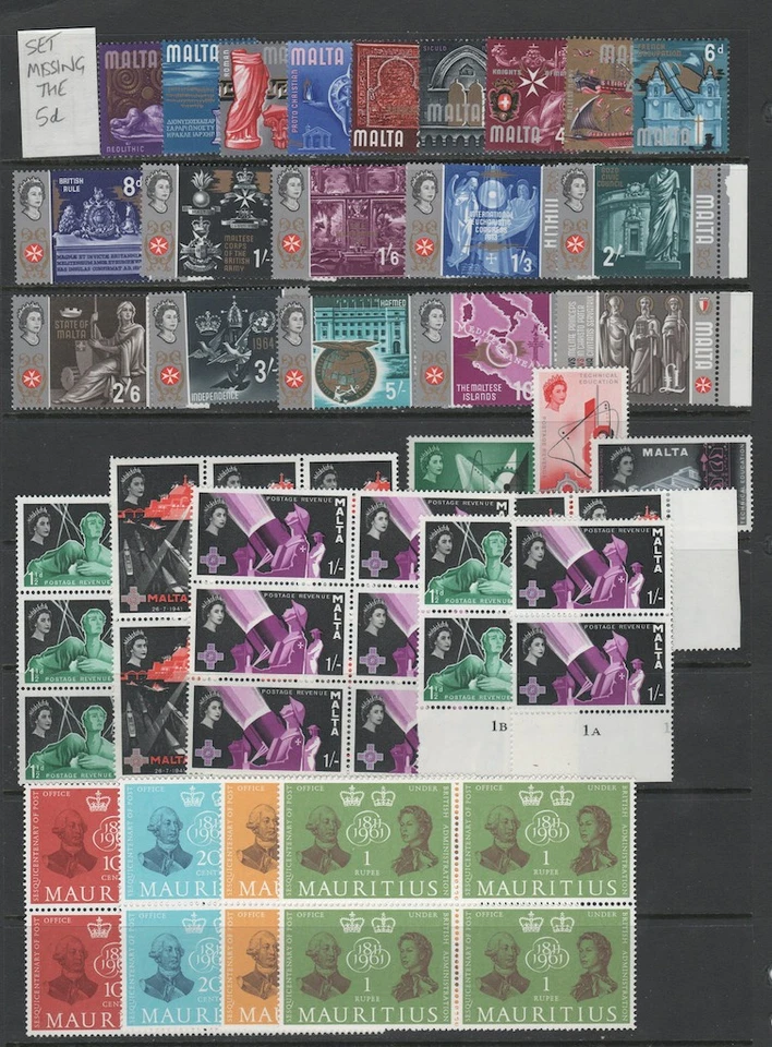 British Colonies Largely 1960's MNH Collection, 9 Pages Cat Val $421.30 - Image 4 of 4