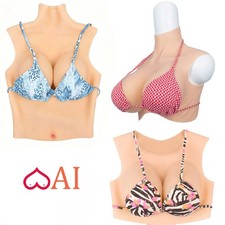 Realistic Breast Forms Silicone Fake Boobs For Crossdresser Drag Queen B-H Cup