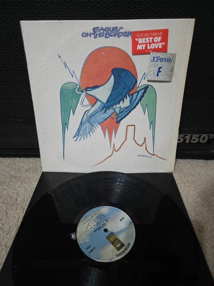 Eagles On The Border оригинальный 1974 1-й «Стерлинговый» пресс термоусадка/хайп EX/NM- - Изображение 2 из 4