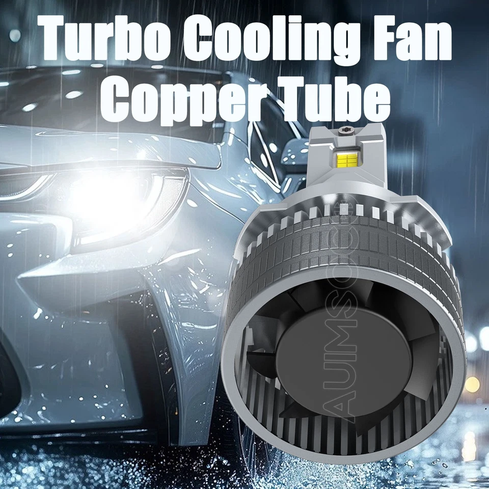 For Peterbilt 389 2008-2022 Combo 4x High Low Beam LED Headlights Lamp Bulb KIT - Image 2 of 4