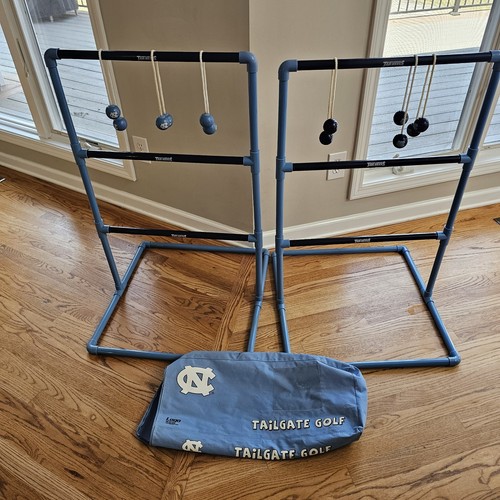 UNC Tar Heels Ladder Ball Toss Golf Tailgate Game Set Complete Logo Brand