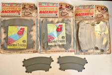 3 Pack of Vintage 1960s Motorific Curve Tracks plus two loose 20 pcs total 