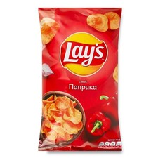 5 Pack Lays Paprika Flavor Potato Chips 120g Each
