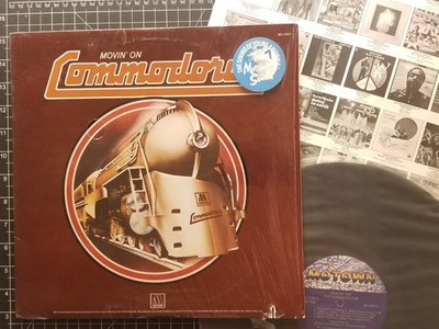 COMMODORES Movin' On LP IN SHRINK w/ HYPE & INNER VG+/VG+ Lionel Richie VINYL