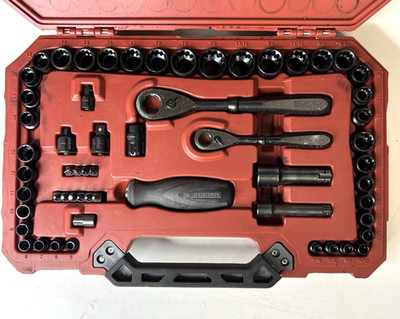 Sears CRAFTSMAN 58 Piece Max Axess Pass Thru Mechanic's Tool Set Rare Impact Set