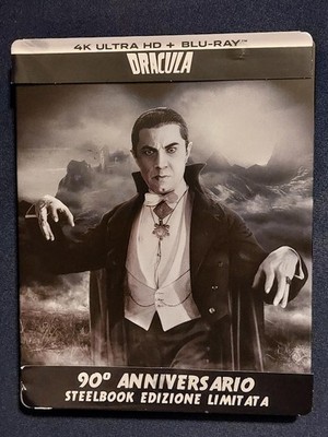 DRACULA  4K UHD + Blu-Ray STEELBOOK !   Bela Lugosi Original 1931 Horror Icon