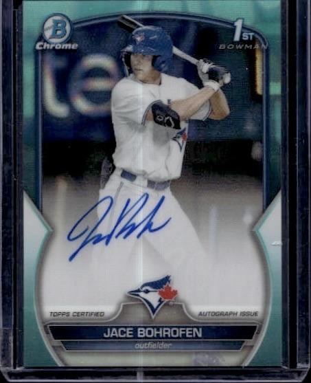 2023 Bowman Draft #CDA-JBO Jace Bohrofen Chrome Prospect Auto Aqua Lava /199