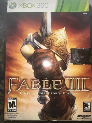 Fable III -- Limited Collector's Edition (Microsoft Xbox 360, 2010)