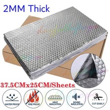 20x Sheets 2MM Sound Deadening Proofing Mat Foil Butyl Car Van Vibration Damping