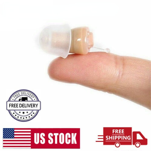 JINGHAO Hearing Aids Amplifier Invisible Small Sound Voice Enhancer Binaural US