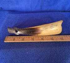 Vintage Naturalny klakson krów Klakson do butów Polerowany róg Dżentelmen's Dressing Aid 6,5"
