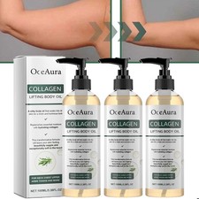 3 Pack Collagen Lifting Firming Body Oil Skin Tightening Hydrating Massage Oil
