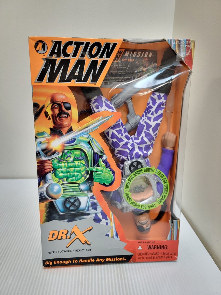 Kenner Hasbro Action Man Dr. X Toxic Flowing Gut Weapon Body Armor