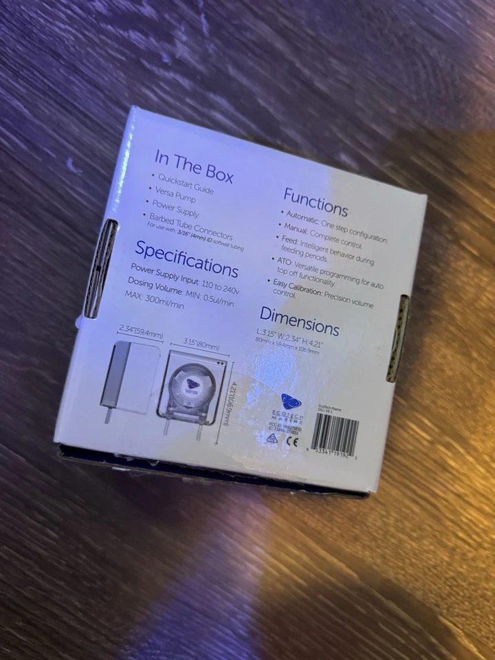 Bomba dosificadora de cabezal único Ecotech Marine Versa Foto 2 de 4