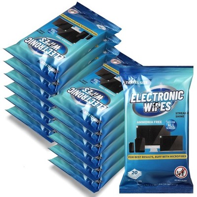Threlaco 240 Wipes/12 Pack Electronic Cleaning Wipes, Pre-Moistened Screen...