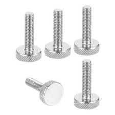 M6x30mm Knurled Thumb Screws 16mm Dia. Stainless Diamond Knurled Screw 5 Pcs