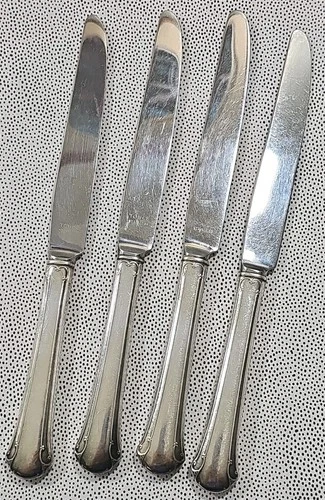 Towle CHIPPENDALE Sterling Silver Modern Dinner Knife Set (4)  1937