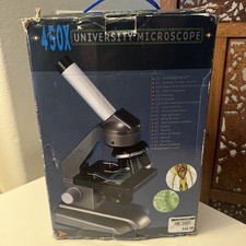 Vintage Microscope Science Tech 450X University Kit 10X-15X Zoom Complete