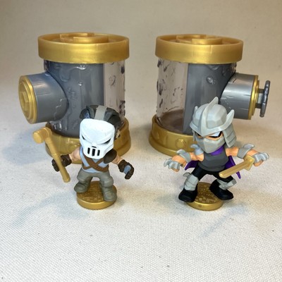 TMNT Treasure X Sewer Rescue Pack Toys SHREDDER & CASEY JONES lot Of 2