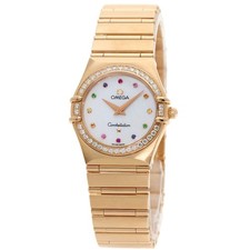 OMEGA Constellation Diamond Iris Watches 1158.79.00 K18 Pink Gold/18K Pink G...