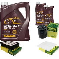 Mann Inspektionspaket 7L Mannol Energy 5W-30 FüR Mitsubishi ASX 2.0I 1.6 Mivec