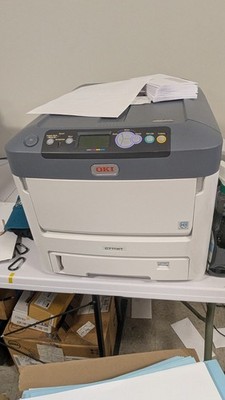 Oki c711wt white toner laser printer and Heat Press for T shirts