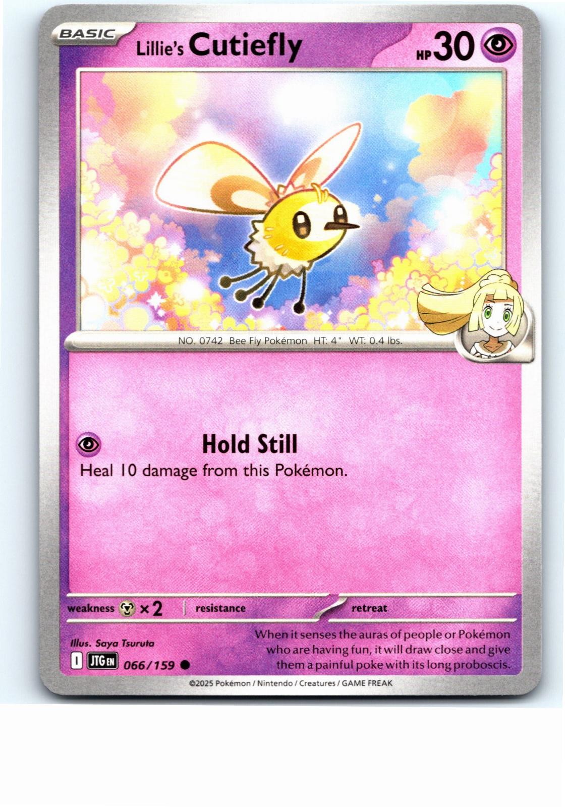 LILLIE'S CUTIEFLY 066/159 JOURNEY TOGETHER POKEMON COMMON