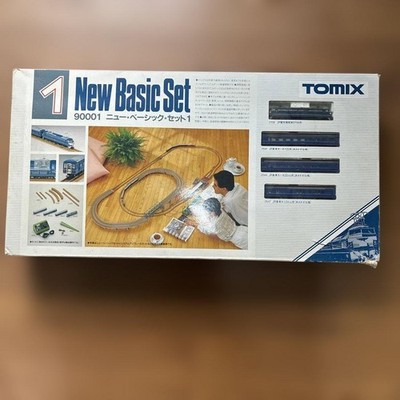 TOMIX 90001 Basic Set with Mini Steam Locomotive, N Scale Model, USED