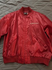 Vintage Anheuser Busch A Eagle Satin Budweiser Jacket Men s X-Large Rare