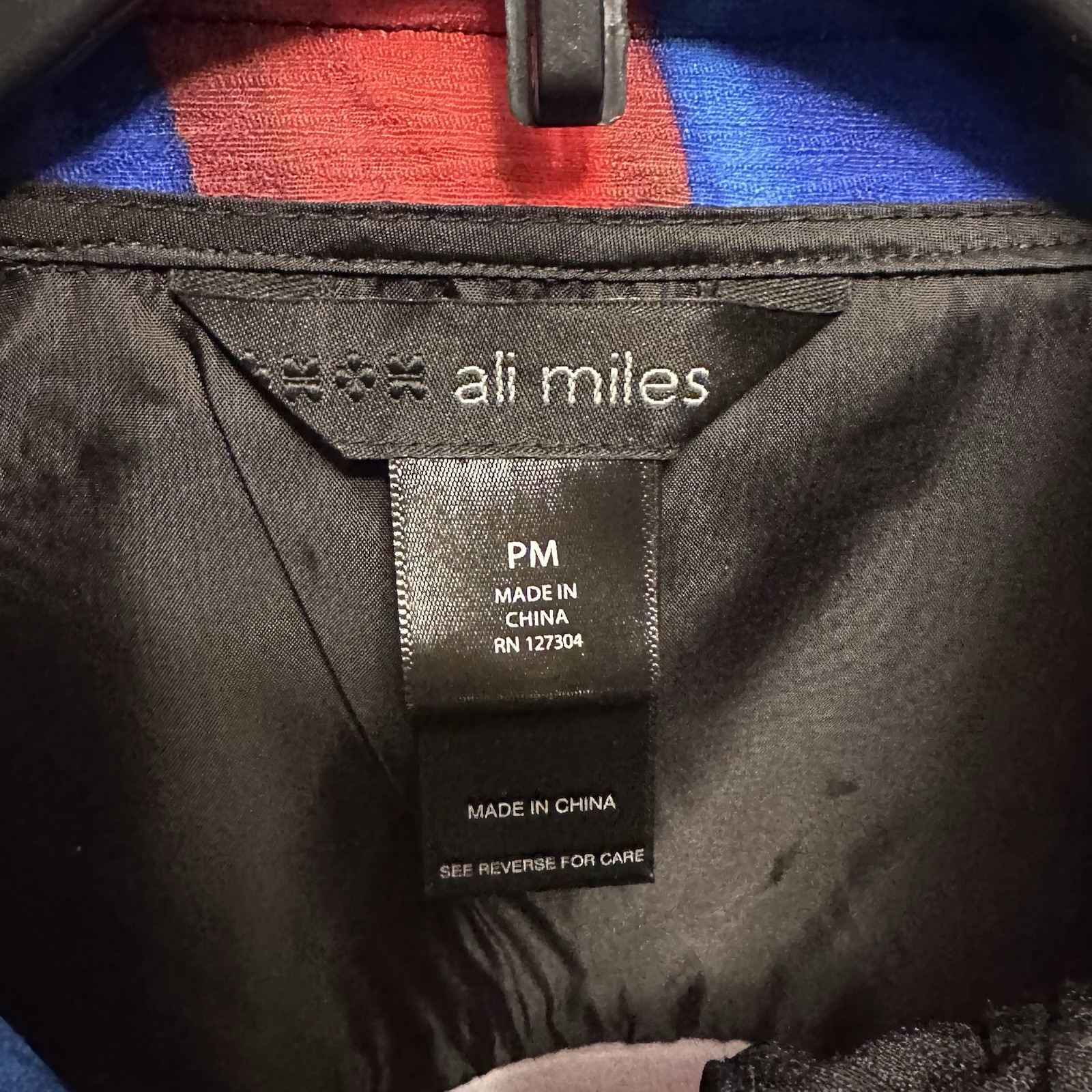 Ali Miles Button Down Jacket Abstract Print Multi… - image 2